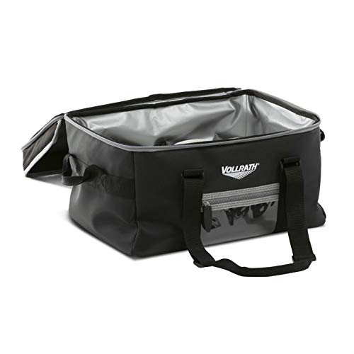 Vollrath VDBM300 Insulated Catering Bag (Includes: Vinyl Liner), Nylon, Black - 17" x 13" x 9"