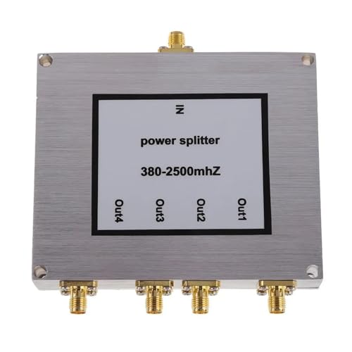 4 Way SMA Power Splitter, 380mhz~2500MHz, SMA Female Power Divider, Signal Cable Splitter Female Divider