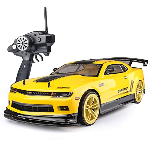 ZLSXAOASP Coche Todoterreno eléctrico Grande a Control Remoto, 1/10, 2,4 G, Recargable, 4x4, con radiocontrol, para Carreras rápidas, 70 km/h, para Adultos, Ideal para Principiantes.