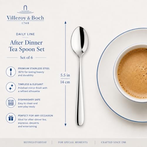 Villeroy & Boch Daily Line Cuillères à café, 6 pièces, Acier Inoxydable – vue 2