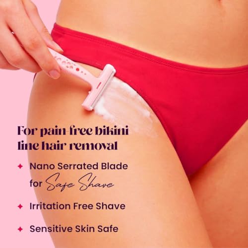 Image of Hyuman Bikini Razor + Softshave Razor Pack of 3 Combo for Women | Gentle & Smooth Shaving Kit (Set of 2)