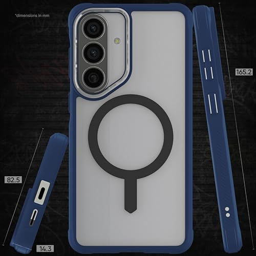 Image of Ghostek Covert Clear S26 Plus Case MagSafe Compatible with Magnetic Ring, Slim Thin Shockproof Phone Cover Designed for 2026 Samsung Galaxy S26+ (6.7 inch) (Blue Matte)