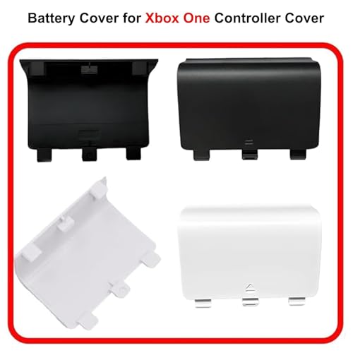 Image of 4 Pack Battery Back Cover for Xbox One Controller,Replacement Battery Back Covers for Xbox One Controller[NOT for Xbox Series X /S] Back Shell Covers Repair Part for Xbox One Controllers