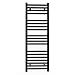Produktbild Myhomeware Badheizkörper für Zentralheizung, 400 mm breit, flach, gerade, Schwarz