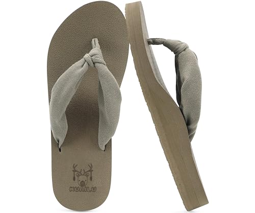 Image of KuaiLu Flip Flops for Women with Arch Support Summer Beach Thong Sandals