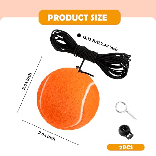Image of 2PCS Garage Parking Aid,Height Adjustable Garage Parking Sensor for Guided Garages Parkings,Fashion Tennis Garages Car Stop Indicator for Avoiding Collisions Cars Accessories (Orange /2PCS)