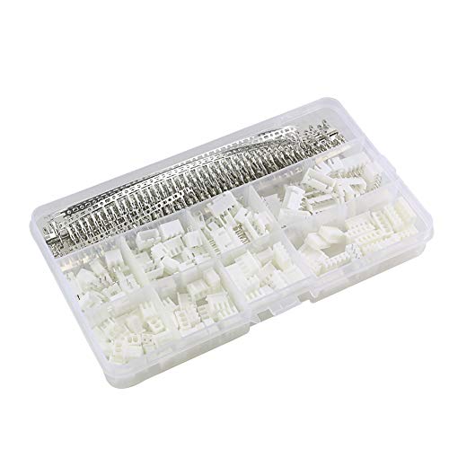 560 Stück 2,5 mm JST-XH-Steckverbindersatz mit 2,5 mm Buchsen- / Stiftleiste, JST-XHP 2/3/4/5 Pin-Gehäuse-Adapterstecker Cover