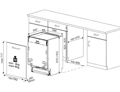 BEKO Lave vaisselle tout intégrable 60 cm 13 couverts 47dB PDIN25311 - vue 6