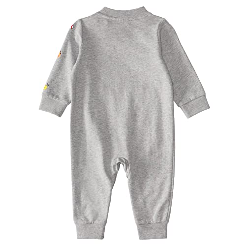 Adidas Boys Long Sleeve Zip Front Track Suit Coveralls, Grey Heather, 6 Months #TOP1