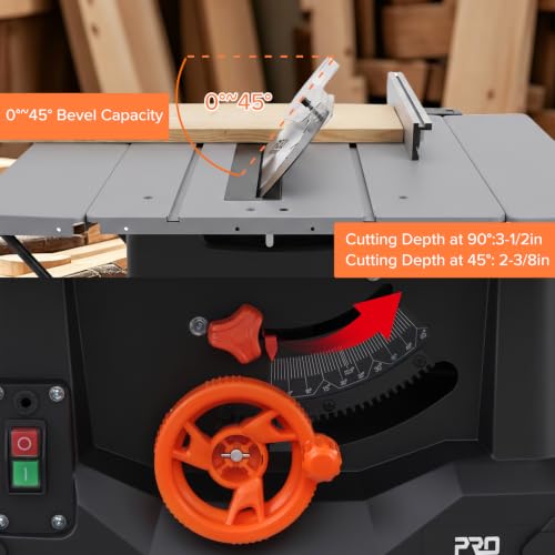 Prostormer 10-Inch Benchtop Saw with Stand