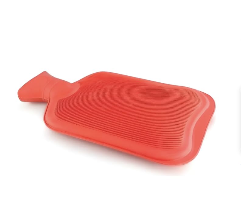 Bolsa Térmica De Água Quente E Fria Para Compressa De Borracha 500ml Pequena Para Alívio De Cólicas Dores E Inflamações Localizadas (Vermelho)
