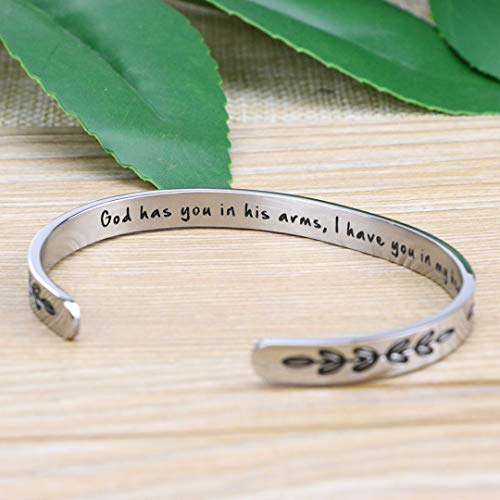 𝐌𝐞𝐦𝐨𝐫𝐢𝐚𝐥 𝐁𝐫𝐚𝐜𝐞𝐥𝐞𝐭 for Women In Memory of Jewelry Gift Sympathy Remembering Loss of One You Loved Cuff Bracelets2