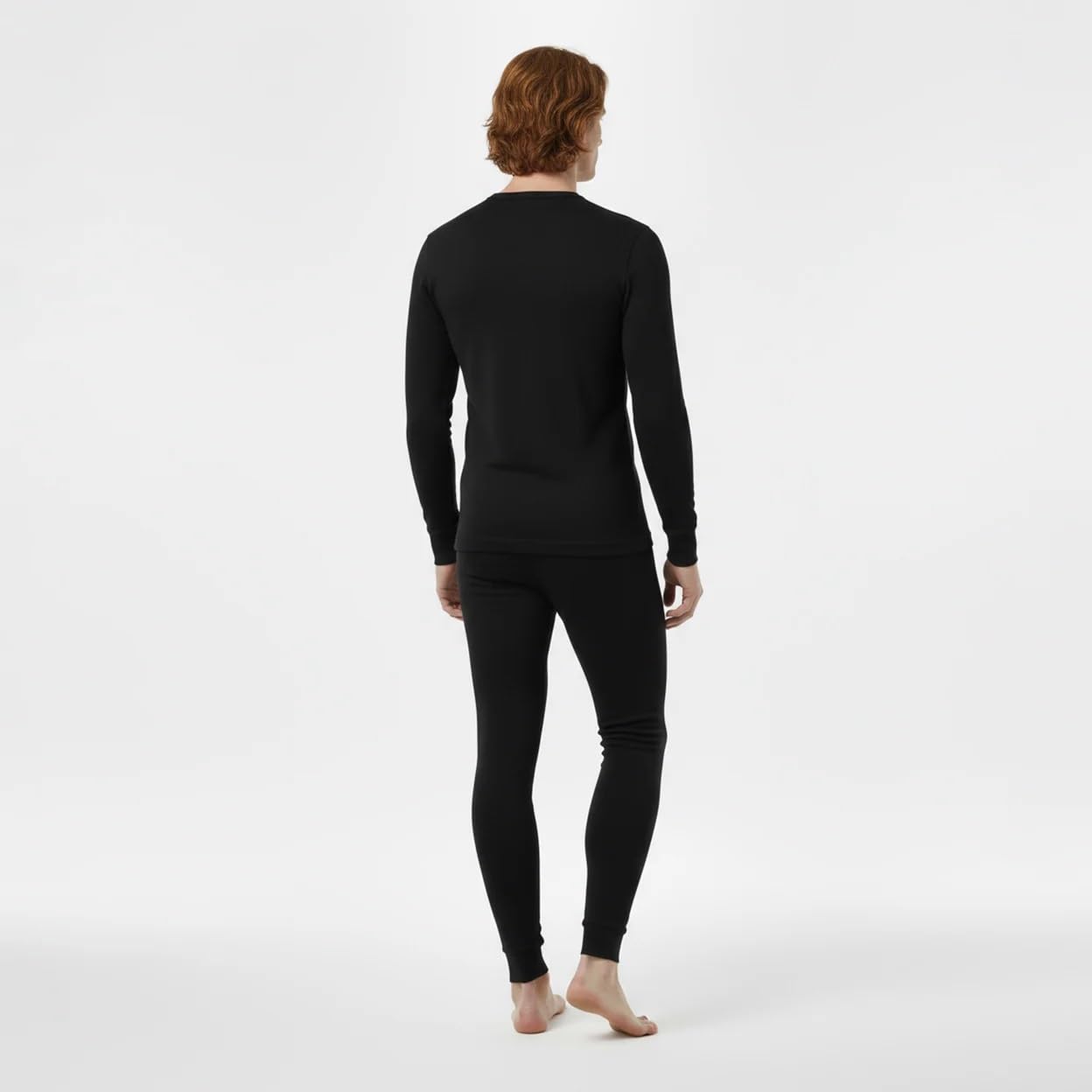 BestSale247 Conjunto de ropa interior térmica de lana merino para hombre (camisa + pantalones), ropa interior cálida de invierno para esquí de lana merino