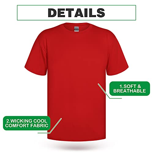 Haysandy 6 Pieces Mens Cotton Crew T-Shirts Bulk Short Sleeve Lightweight Tees Mix Colors Clothes For Diy Painting (Large) #TOP3