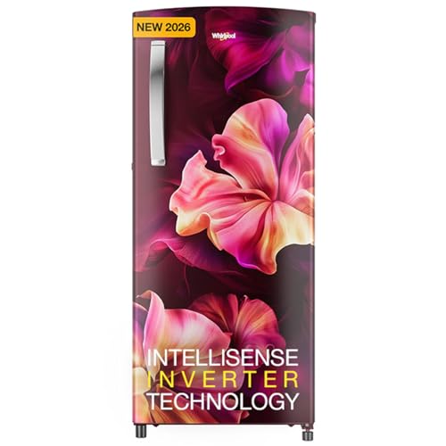Image of Whirlpool 207 L 3 Star Icemagic Pro Inverter Direct-Cool Single Door Refrigerator (230 IMPRO PRM 3S WINE SILK-Y, Red, 2026 Model)