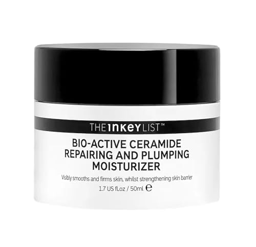 The INKEY List Bio-Active Ceramide Repairing and Plumping Moisturizer, 1.7 Fl Oz (Pack of 1), White
