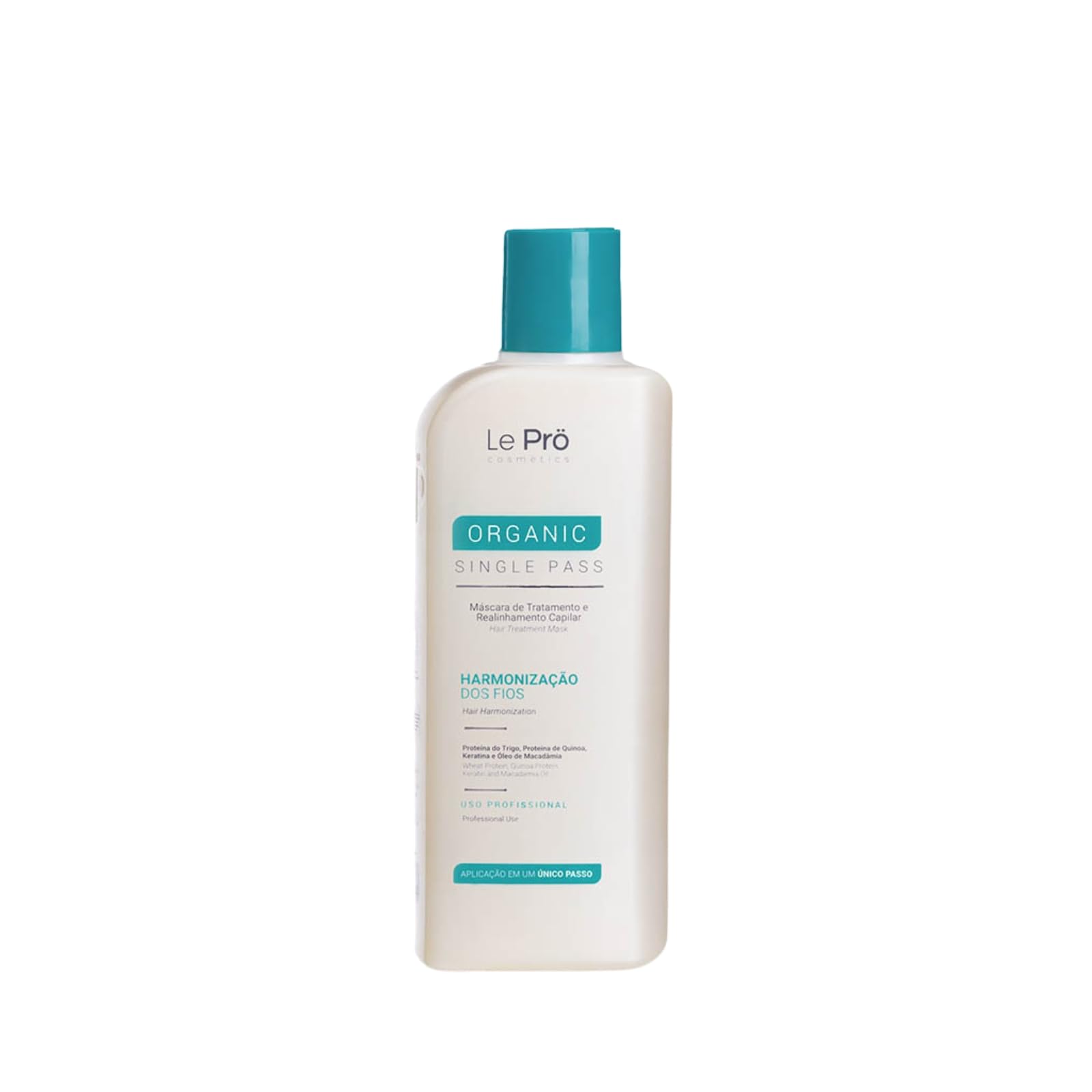 Soin Lissant Le Pro Organic Single Pass - Lissage Brésilien - Sans Formol Sans acide glyoxylique aux actifs naturels - Lissage proteine - Convient femmes enceintes et enfants - 300ml