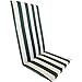 Cuscino Copri Sedie Sdraio Prendisole Mare Giardino Terrazzo 45x120 cm a Righe (Verde)