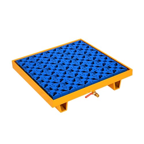 Palette de rétention pour fûts avec drain de vidange pour produits chimiques