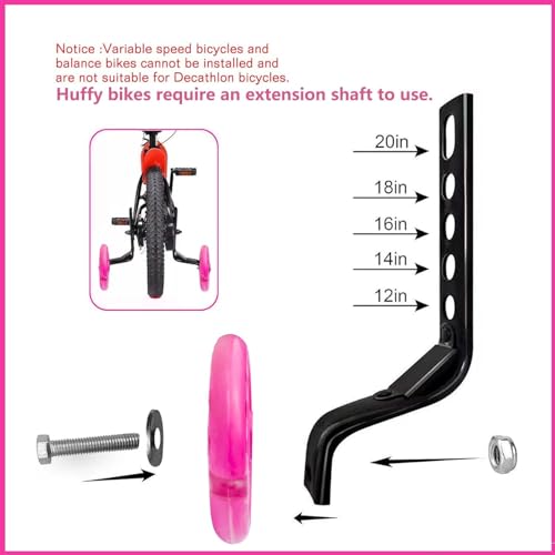 Image of Training Wheels for Bicycle,Compatible for Bikes of 12 /14 /16 /18 /20 Inch | Safe durable