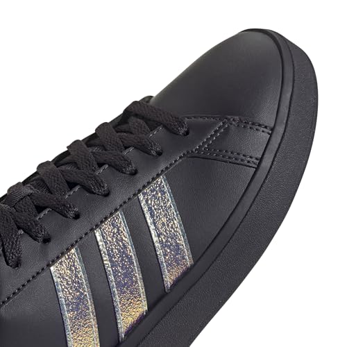 adidas Damen Grand Court Base 2.0 Shoes Schuhe, Aurora Black/Aurora Black/Shadow Violet, 41 1/3 EU
