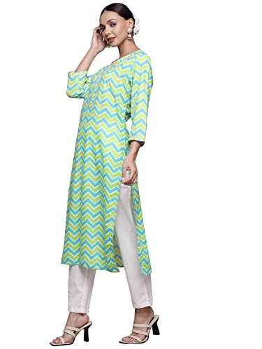Image of ishin Women Cotton Blend Kurta With Trouser Set