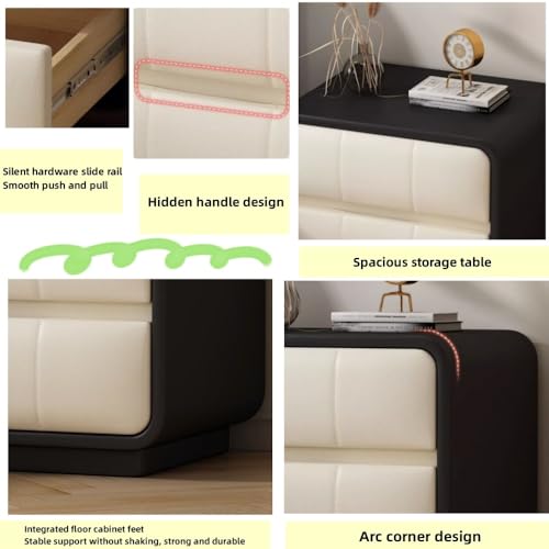 Table de chevet en bois massif moderne marron pour meuble d'appoint