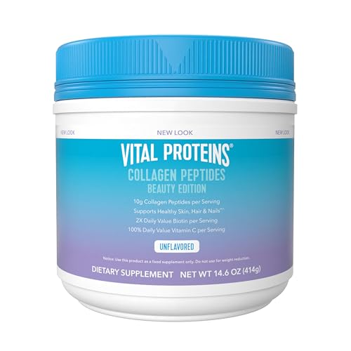 Vital Proteins Collagen Peptides Beauty Edition—10g Collagen with Biotin, Vitamin C and Zinc. 14.6 oz