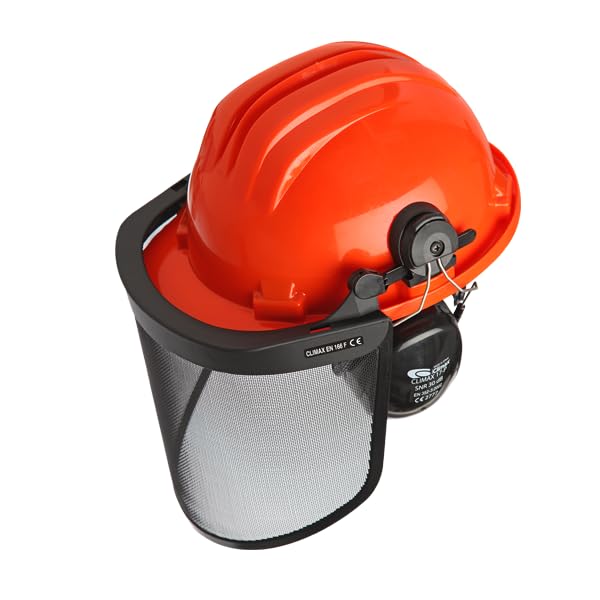 Casco de trabajo con visera y auriculares integrados Climax 437