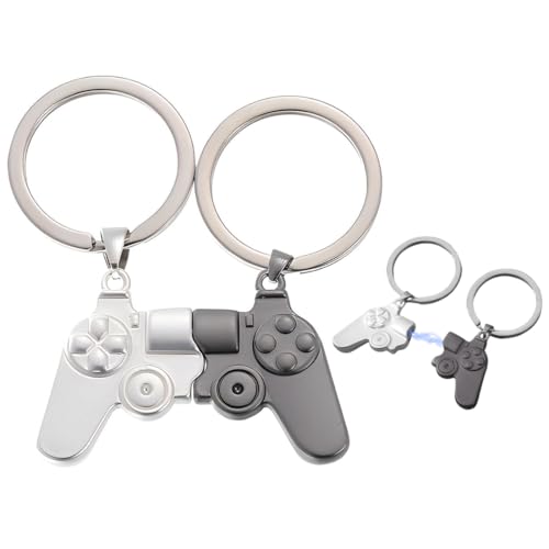 NJCXOLA Pack de 2 llaveros para parejas, llaveros gamepad,