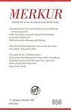  MERKUR Gegründet 1947 als Deutsche Zeitschrift für europäisches Denken - 2020-11: Nr. 858, Heft 11/ November 2020