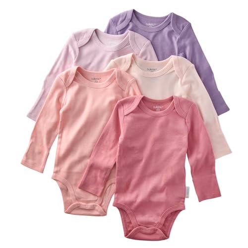 Image of Butterblu Blake 5-Pack Long Sleeve Bodysuits 100% Organic Cotton Baby Clothes for Boys and Girls