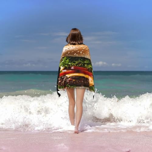 Serviette de bain en microfibre très absorbante motif fun - 6