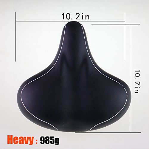 image for LINGMAI Comfortable Exercise Bike Seat for Men and Women,Oversize Bicy