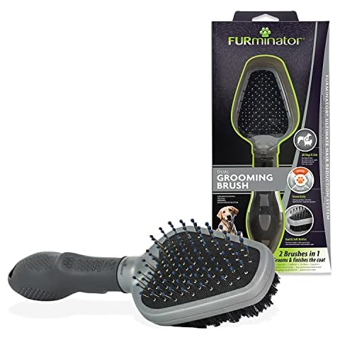 FURminator Dual Grooming Brush for Cats and Dogs Cover