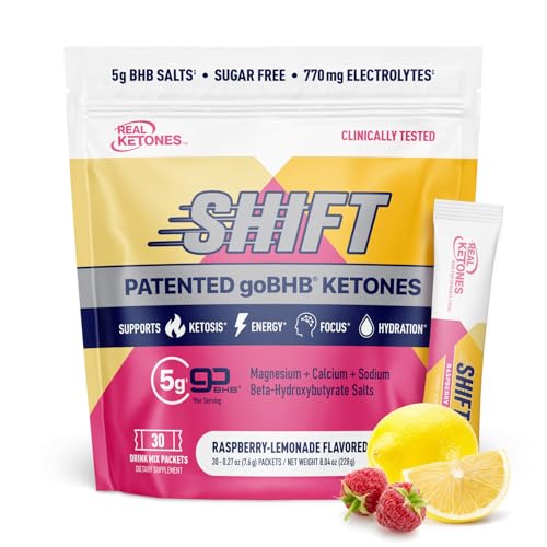 Real Ketones BHB Exogenous Ketones Drink Mix Packets | Electrolytes Powder Packets No Sugar, 4 Main