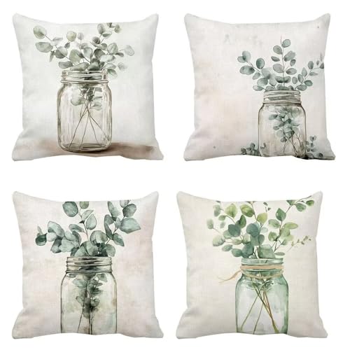 Lionhai Cuscini da Esterno Impermeabili 80 x 80 Cuscini per Divano lattiginoso Quadrate velluto Cuscino da Esterno Impermeabili Moderno Confortevole Cuscino Decorativi Arredo Giardino pianta g-412