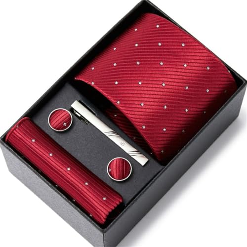 Corbata para hombre con diseño casual en caja de regalo miniatura 1