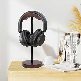 Support Casque en Noyer et Métal, Support D’écouteurs en Bois avec Coussinet Antidérapant, Headphone Stand Wood pour La Plupart des Casques de Musique Jeu - Les Beatles, Paul McCartney, John Lennon, RIngo Starr, George Harrison Support Casque en Noyer et Métal, Support D'écouteurs en Bois avec Coussinet Antidérapant, Headphone Stand Wood pour La Plupart des Casques de Musique Jeu – Image 2