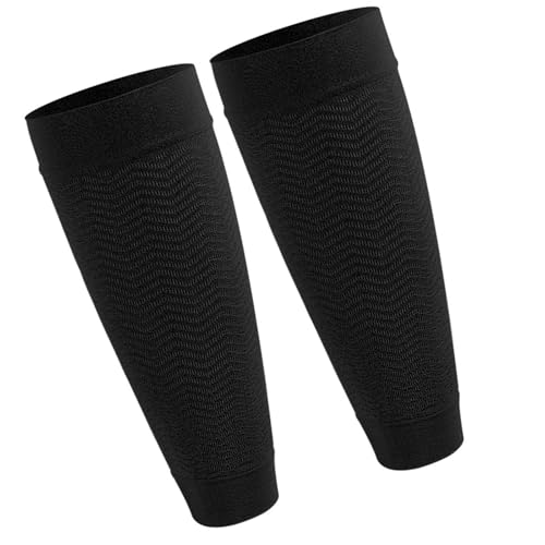 YAOGUI Mangas de compresión para piernas, compresiones atléticas, cubiertas de pantorrilla, textura de nailon, para correr, ciclismo, unisex