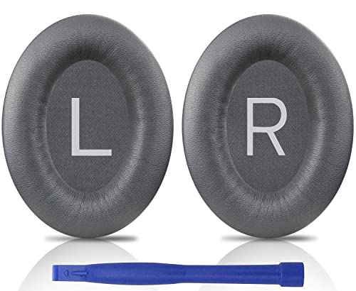 Image of SOULWIT Earpads Replacement for Bose QuietComfort 45 (QC45) /QuietComfort SE (QC SE) /New Quiet Comfort Wireless Over-Ear Headphones, Ear Pads Cushions with Softer Protein Leather - Eclipse Grey