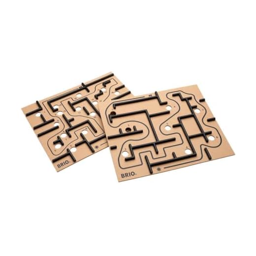 BRIO 34030 Labyrinth Ersatzplatten - Zwei Neue Schwierigkeitsstufen als Erweiterung Labyrinth - Für Kinder ab 6 Jahren