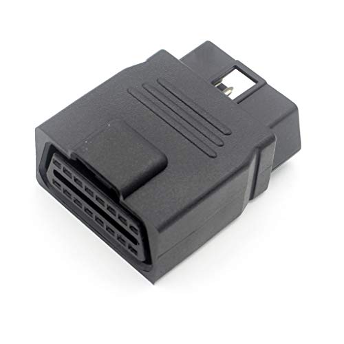 LoongGate OBD II Scanner Partner, OBD2 16 Pin conector de adaptador de diagnóstico macho a hembra para taller de reparación automática o institución de inspección de vehículos