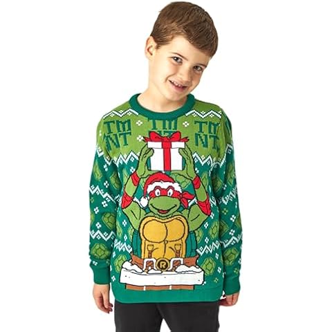 Teenage Mutant Ninja Turtles Boys Christmas Jumper Cover
