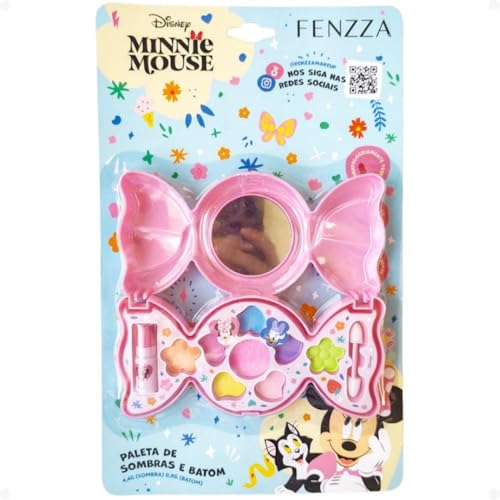 Kit Maquiagem Infantil Minnie - FENZZA Maquiagem Teen Disney, Presente Completo, Ref DIS052