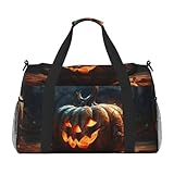 Con uno scomparto principale, una tasca interna con cerniera, una tracolla staccabile regolabile tra 70-120 cm e due tasche laterali in rete, questa versatile borsa da viaggio con stampa zucca offre molteplici opzioni di archiviazione. Le cinghie laterali rinforzate aggiungono maggiore stabilità e stabilità.