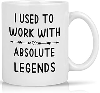 Leaving Gifts for Colleagues Coffee Mug, Retirement Gifts for Women Men Funny Leaving Mug for Coworkers - I Used to Work with - New Job Gifts, Leaving Presents, Good Luck Gifts, Going Away Mug 11oz