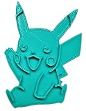 Moule à biscuits modèle Pikachu du dessin animé Pokémon turquoise