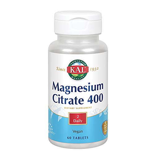 KAL 400 Mg Magnesium Tablets, Citrate, 60 Count