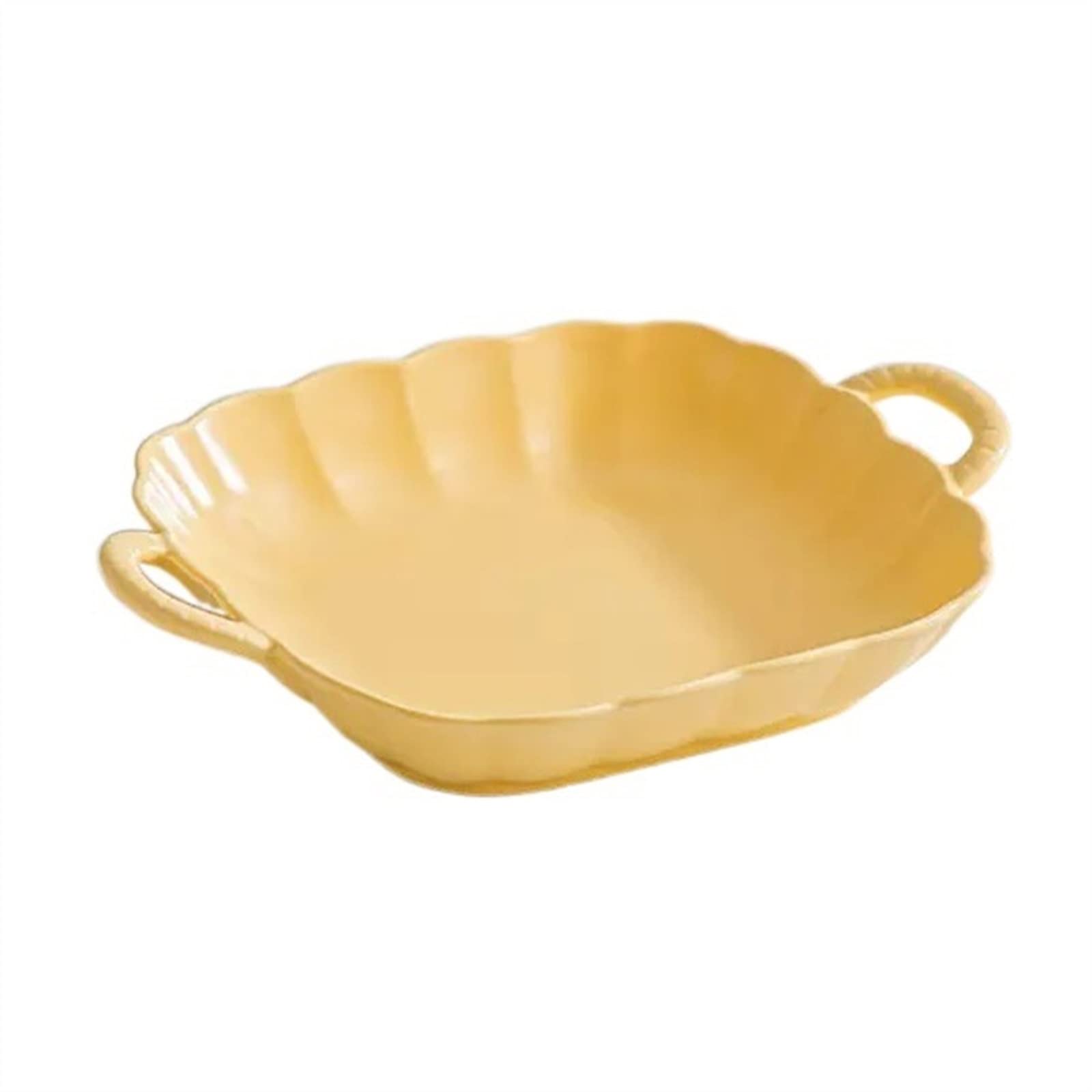 Fuente de Horno Placa de doble oreja Horno de cerámica for el hogar con plato for hornear Plato pequeño for hornear resistente a altas temperaturas Plato cuadrado profundo Plato for hornear de color s